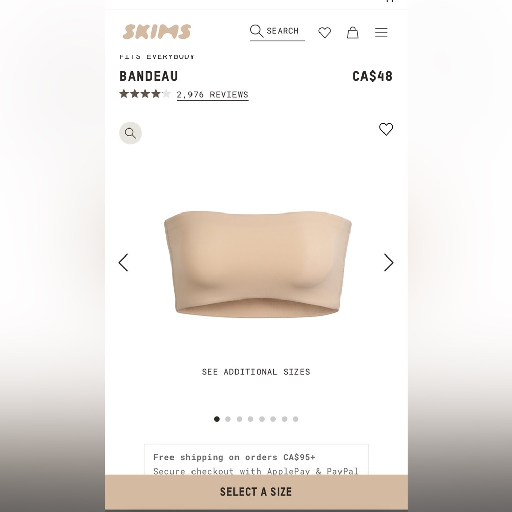 SKIMS Bandeau - Clay